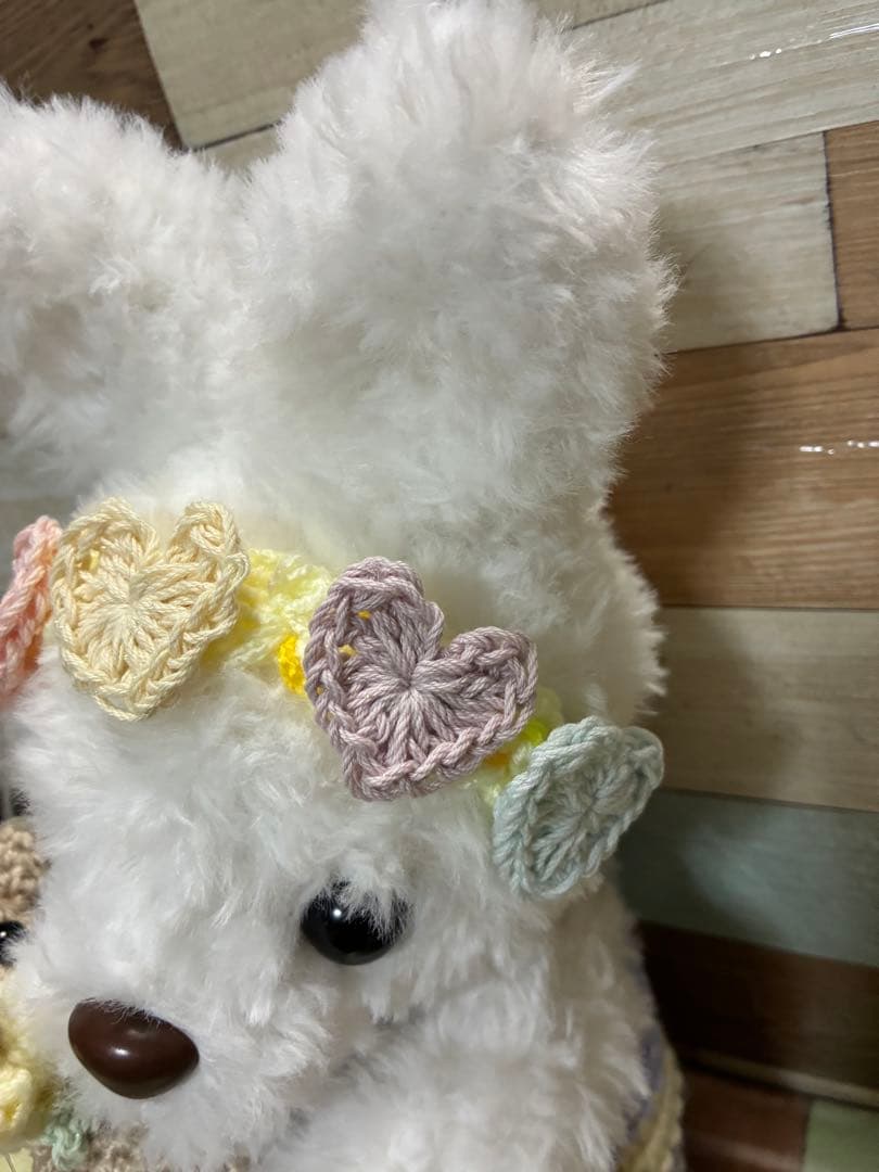 ファーヤーンのうさぎさんあみぐるみ