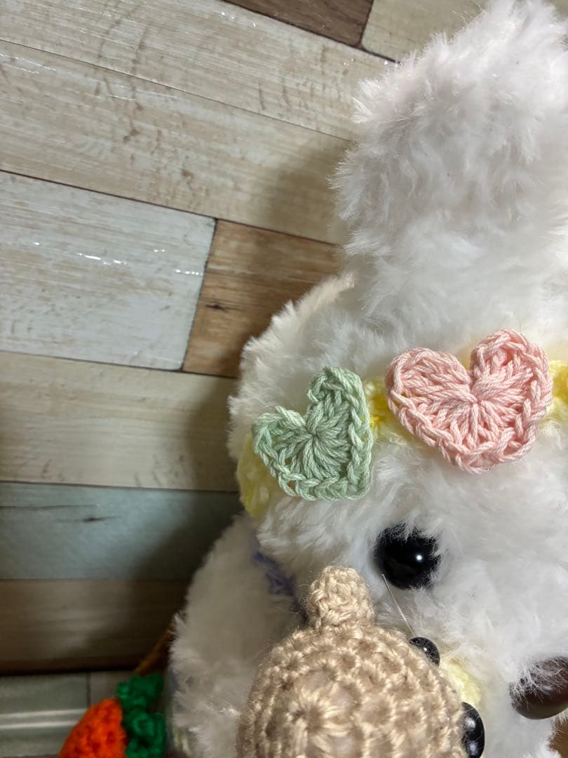 ファーヤーンのうさぎさんあみぐるみ