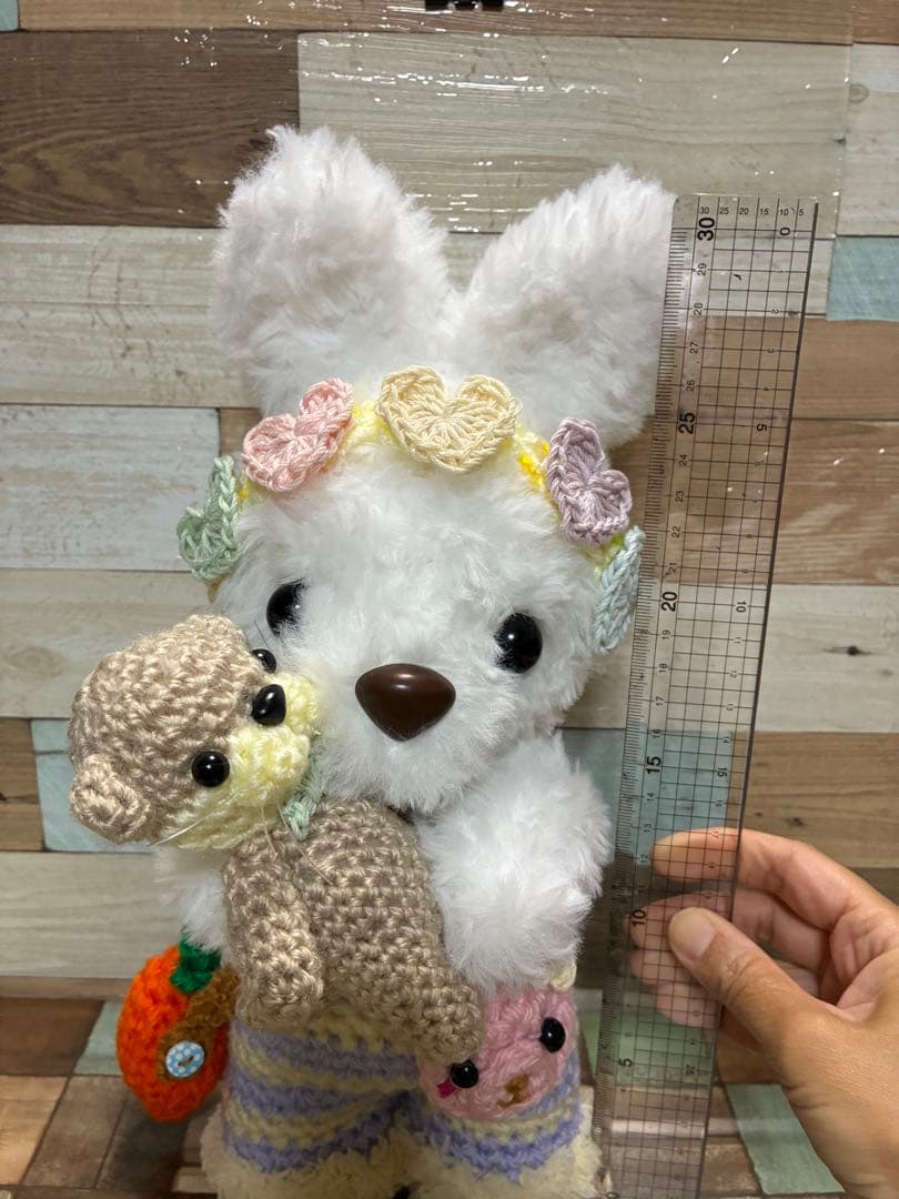 ファーヤーンのうさぎさんあみぐるみ