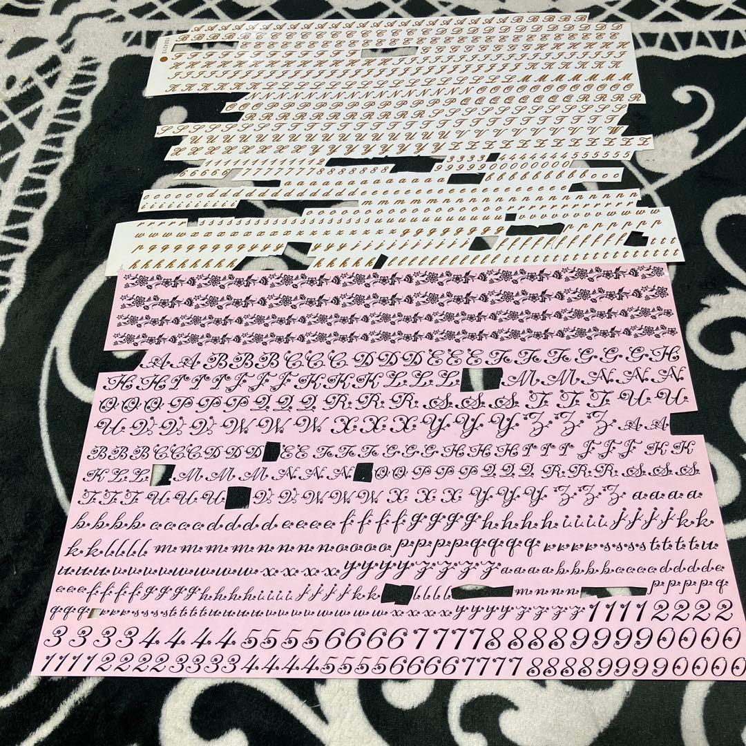 転写紙 アルファベット カラー ヴォーグ社多数