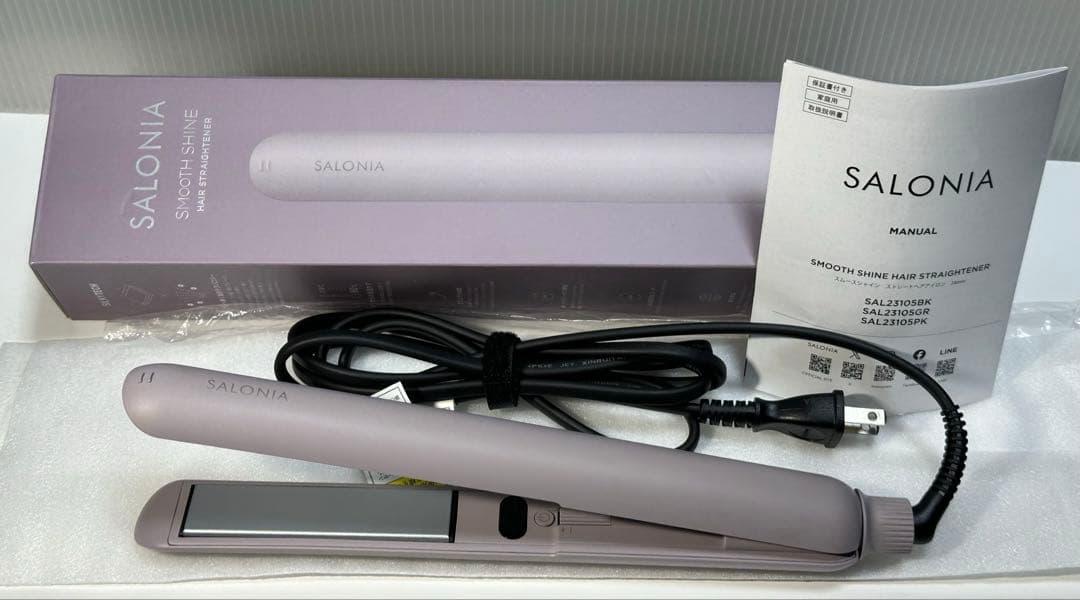 SALONIA スムースシャイン ヘアアイロン 24mm (上位モデル)