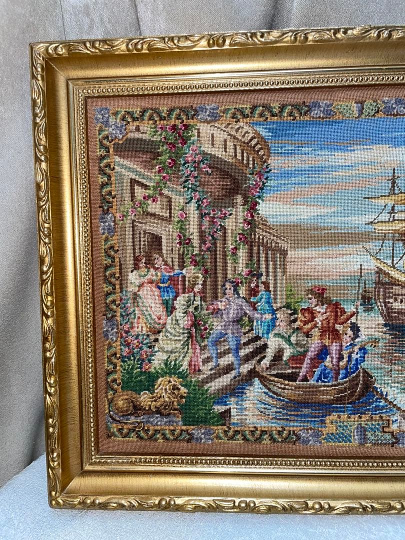 手刺繍 ハンドメイド 絵 額絵