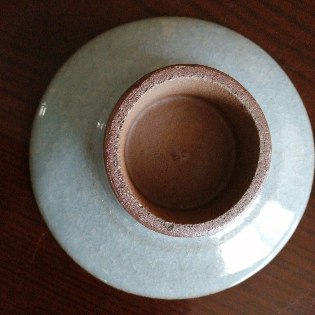 京焼　木村盛伸　釣窯釉高台皿　5枚　15cm