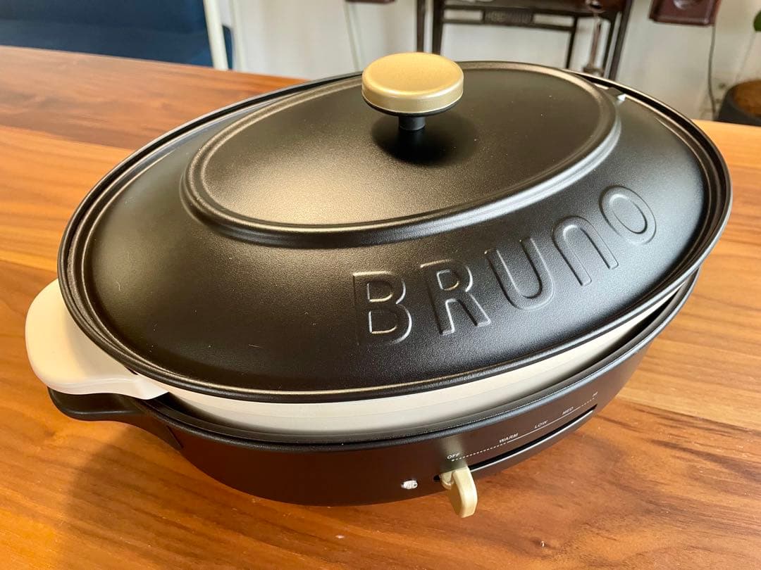 BRUNO crassy+ オーバル ホットプレート BOE053 ブラック