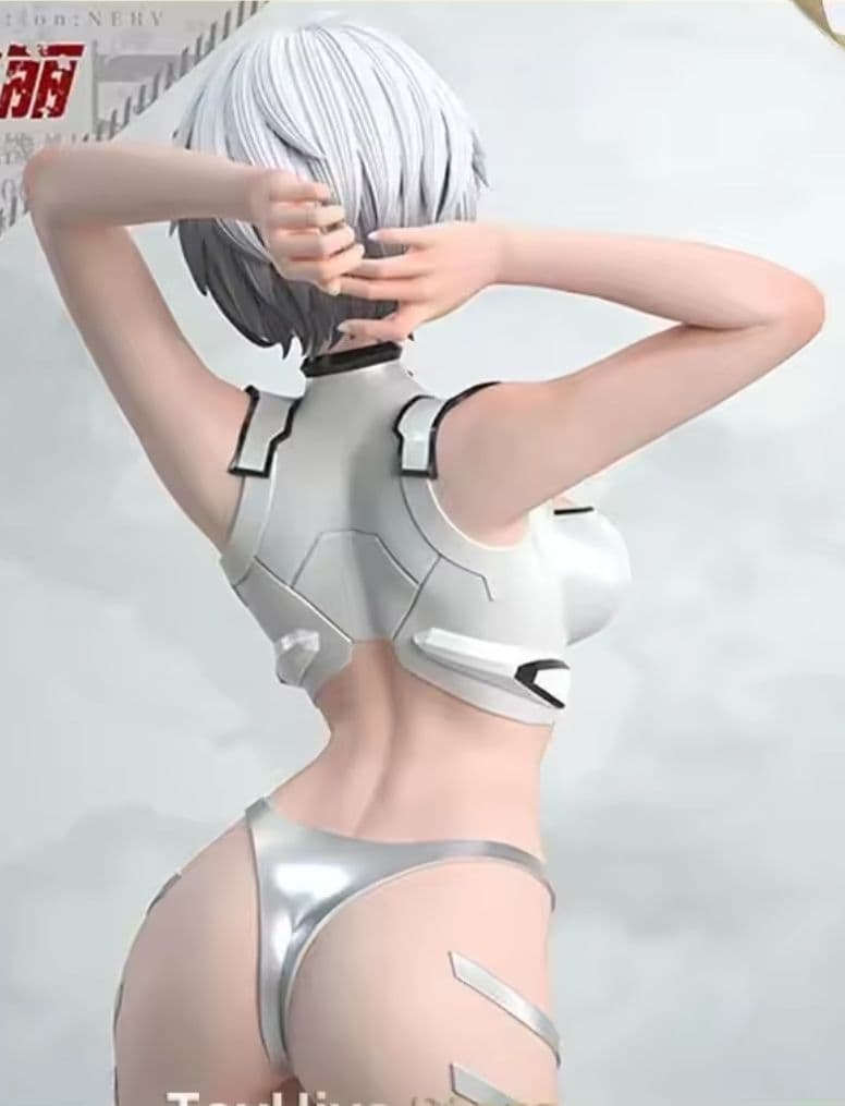 【綾波 レイ】新世紀エヴァンゲリオン　　シルバー水着スーツ　海外限定版フィギュア