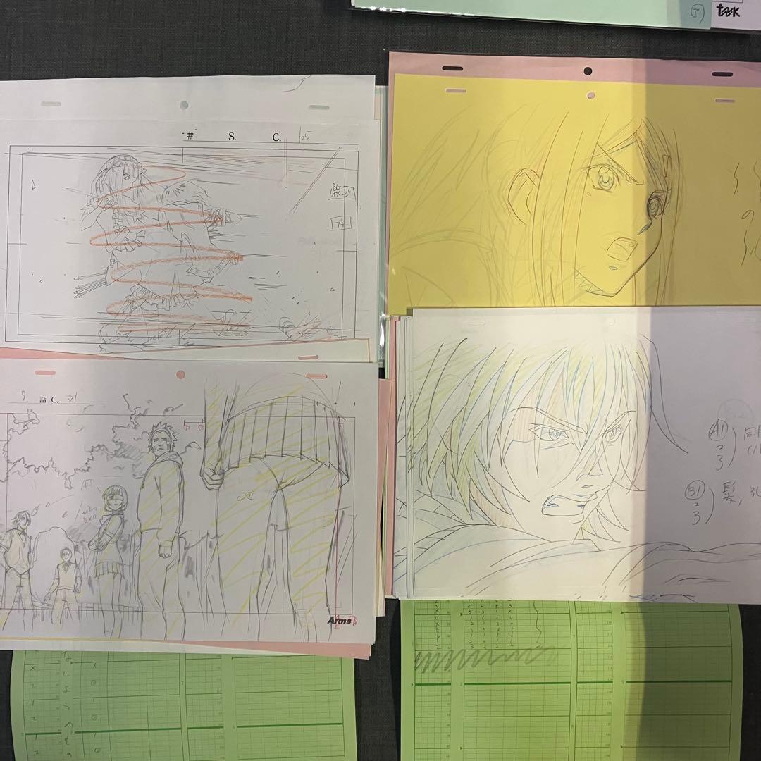 一騎当千シリーズ アニメ 原画 レイアウト タイムシート 等 まとめ売り