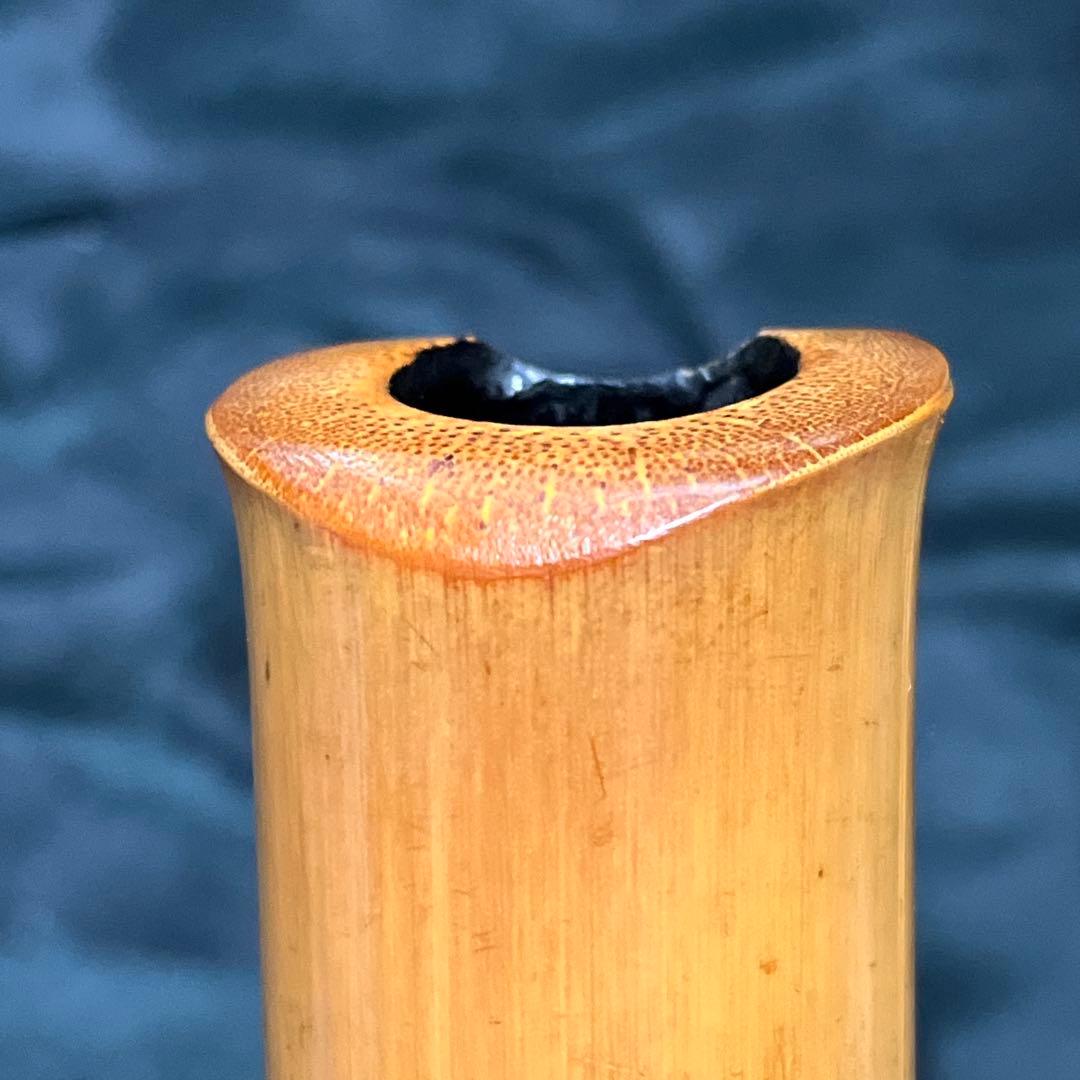 尺八 琴古流 在銘 二尺一寸管 銀巻き 【音出し確認済み】