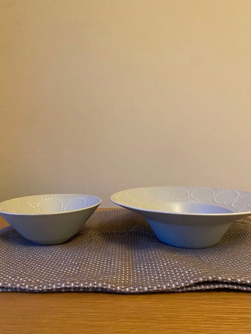 ミナペルホネン　タンバリン　深皿＋ボウルセット グレージュ