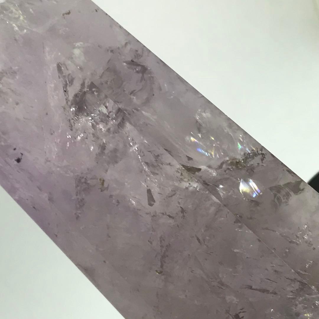 ★アメジスト★大きなポイント★六角柱虹入り★天然石★原石★1.26kg★タワー★