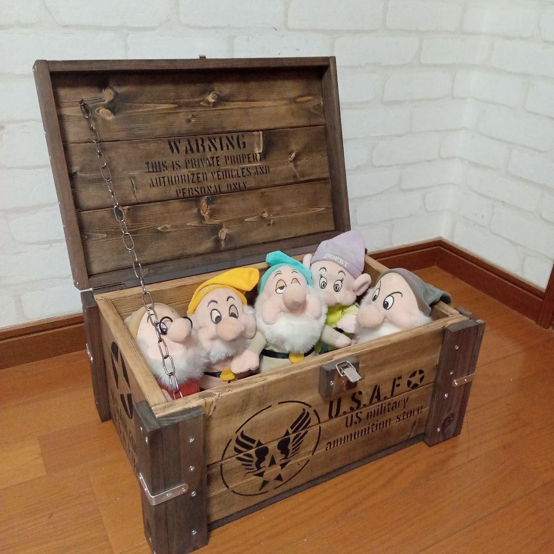 【ハンドメイド】ミリタリーコンテナ ストレージボックス