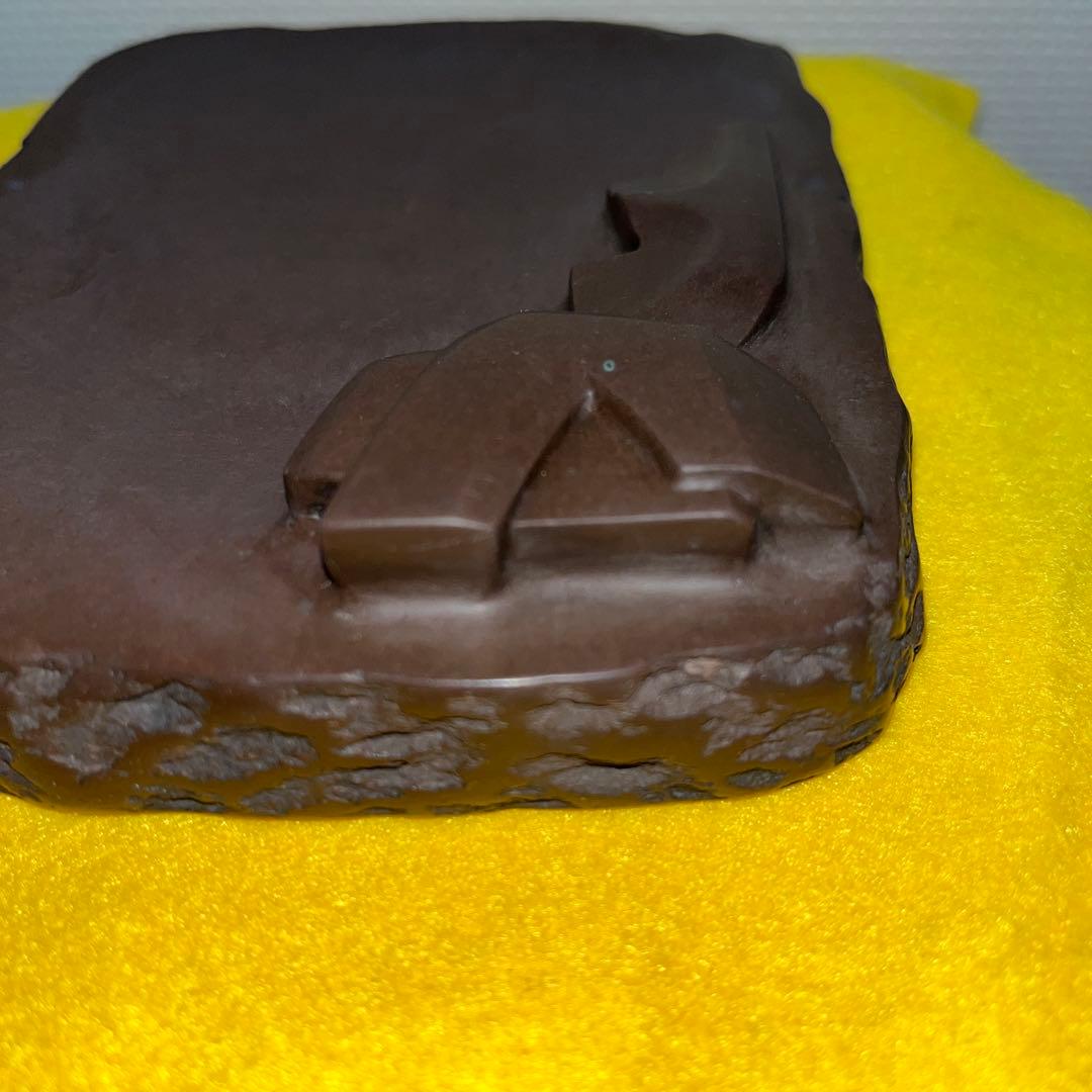 ⭕️赤間硯　銘　きく　名工　堀尾卓司　美品　希少作品　桐共箱