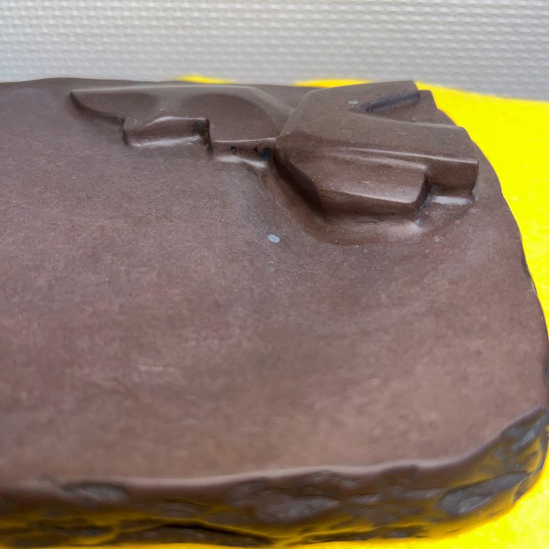 ⭕️赤間硯　銘　きく　名工　堀尾卓司　美品　希少作品　桐共箱