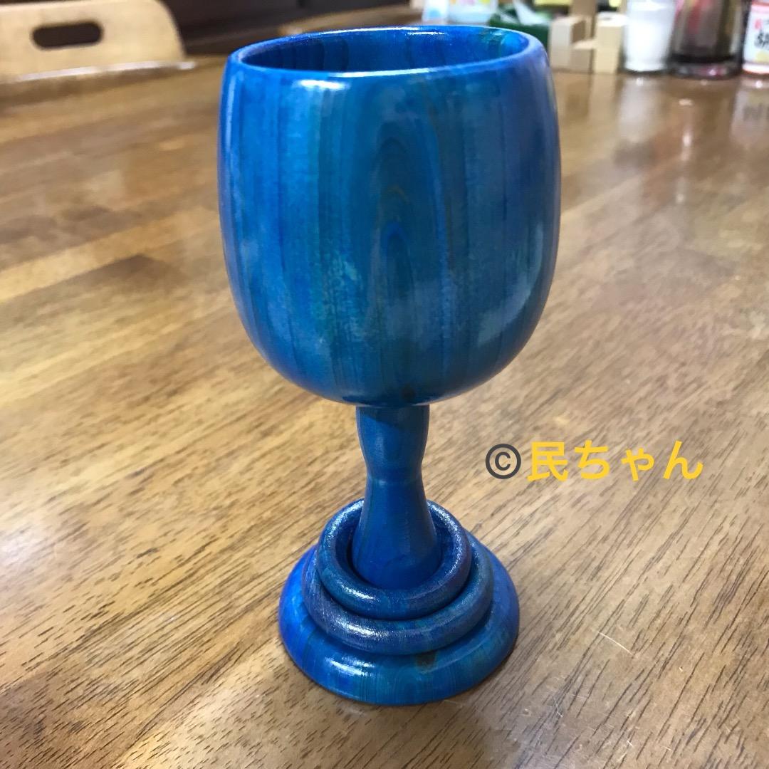 ハンドメイド　かわいい　木製　お酒　遊び心　2人ワイングラスセット T-280