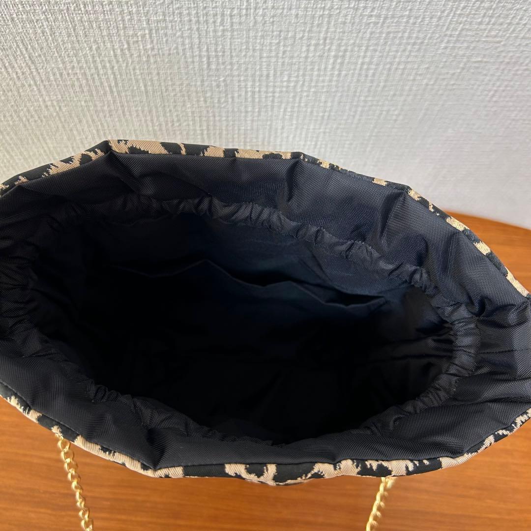 ☆leopard巾着バック☆