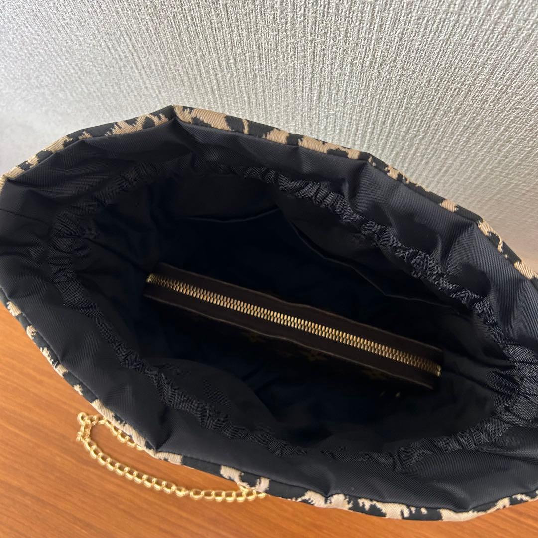 ☆leopard巾着バック☆