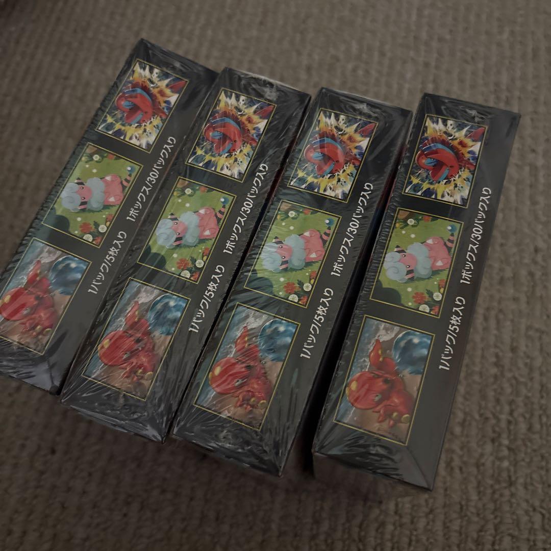 新品未開封　ポケモンカード　ニンジャスピナー　4ボックス　シュリンク付