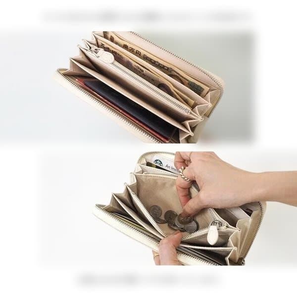 【長財布 高級本革】ヒマラヤクロコ一枚皮 無双仕様 男女兼用ラウンドファスナー2