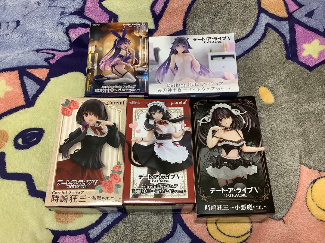 新品未開封！デート・ア・ライブVシリーズプライズフィギュア5個セット！