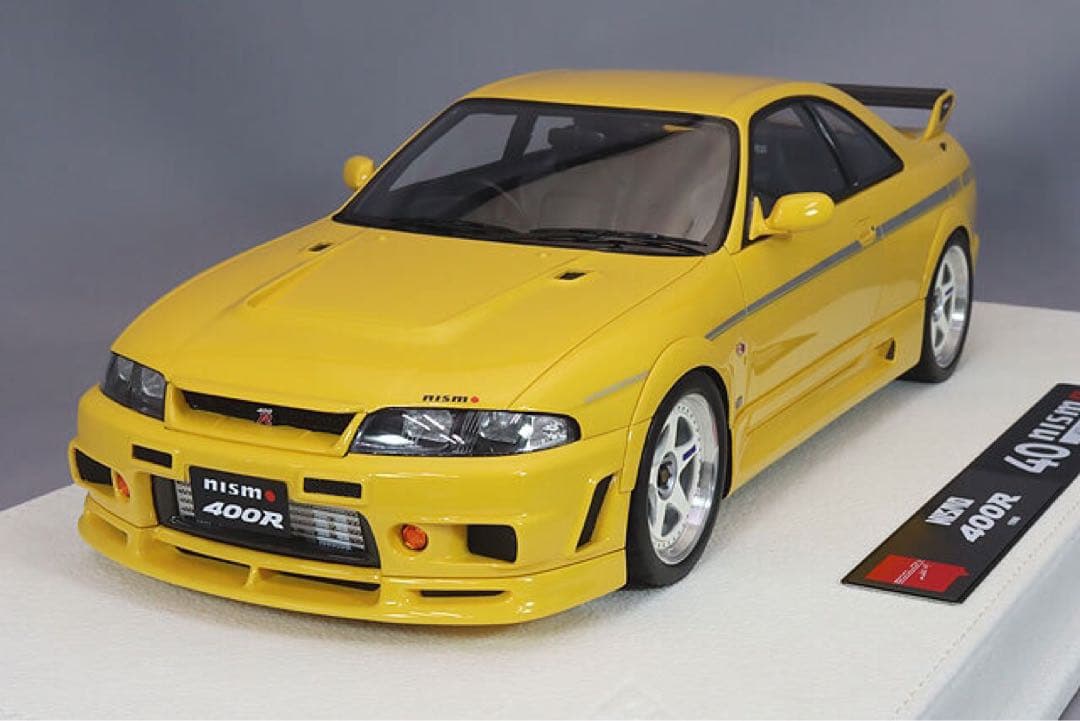 アイドロン 1/18 ニスモ 400R 1996 イエロー