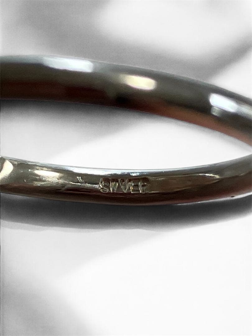 ハンドメイド　シルバーリング　ガーデンクォーツ 13.5号