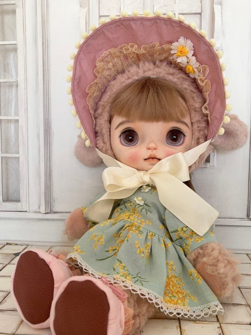 ブライスアウトフィット　着ぐるみ　ひつじ（ベージュピンク）