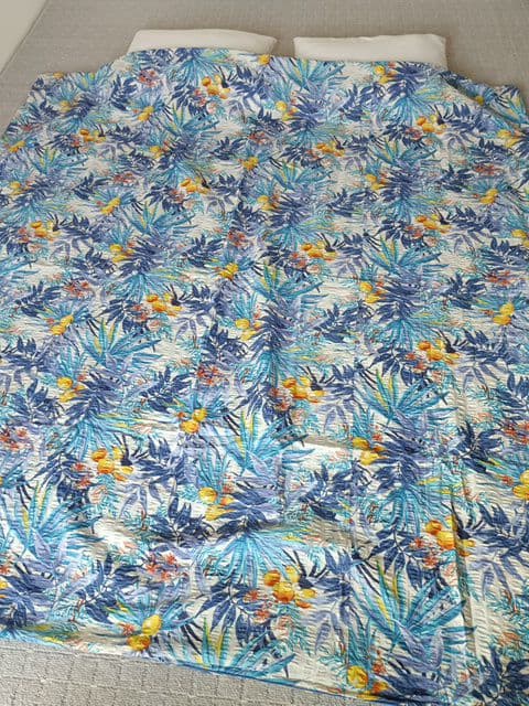 昭和西川ボタニカル柄 ベッド布団カバー