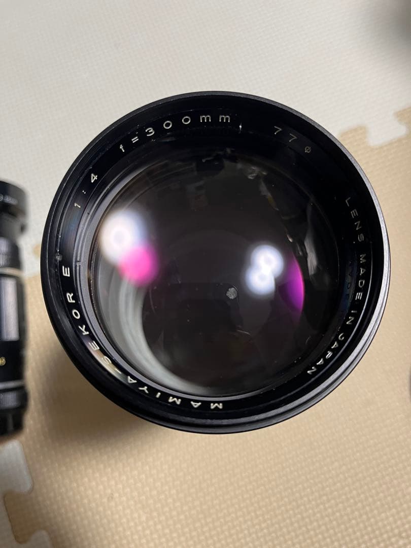 【ジャンク】カメラレンズ　mamiya.TAKIMAR