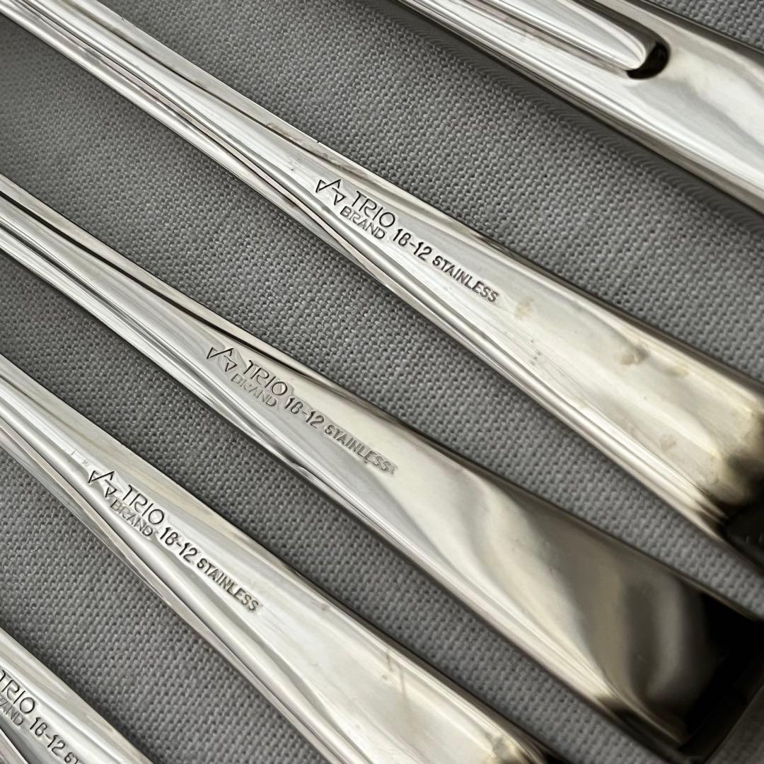 大泉物産 トリオ ラプソディー 18-12 中古品 カトラリー 15本 ナイフ