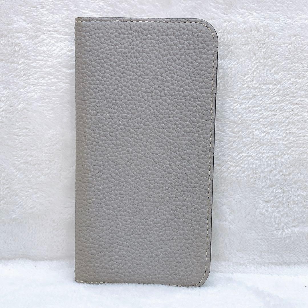 ✨美品✨ボナベンチュラ iPhone12 Pro 手帳型ケース トゥルーグレー