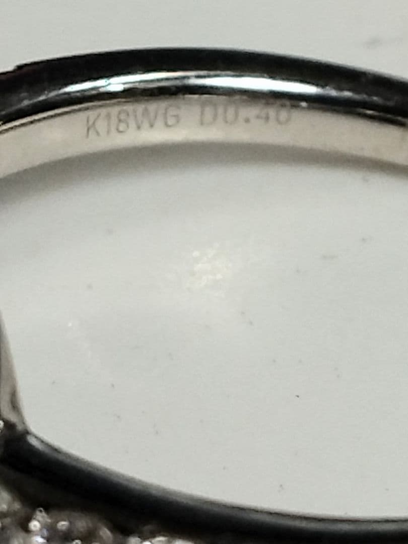 ガーネットチェンジカラーK18WGリング