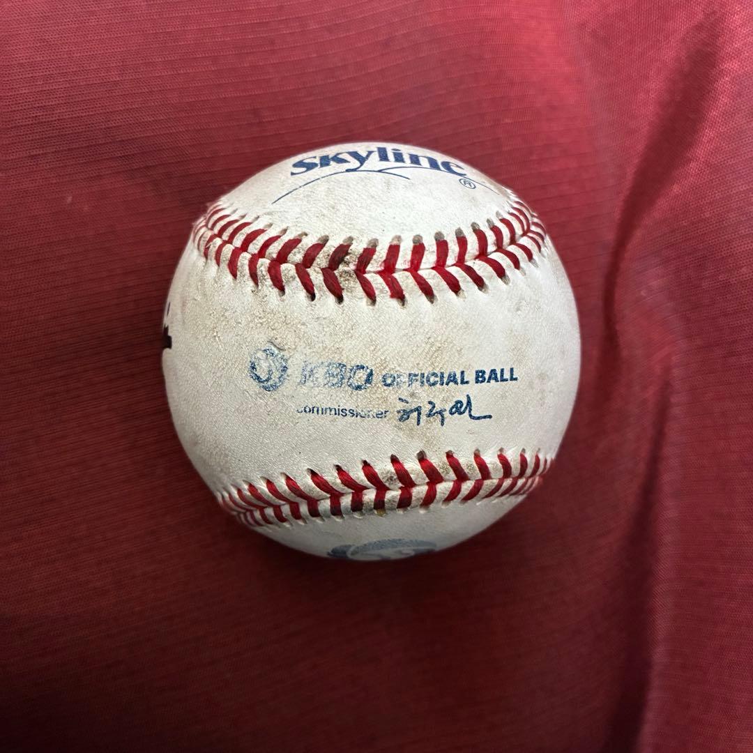 WBC韓国代表 リュ・ヒョンジン　直筆サイン入　KBO公式ロゴボール