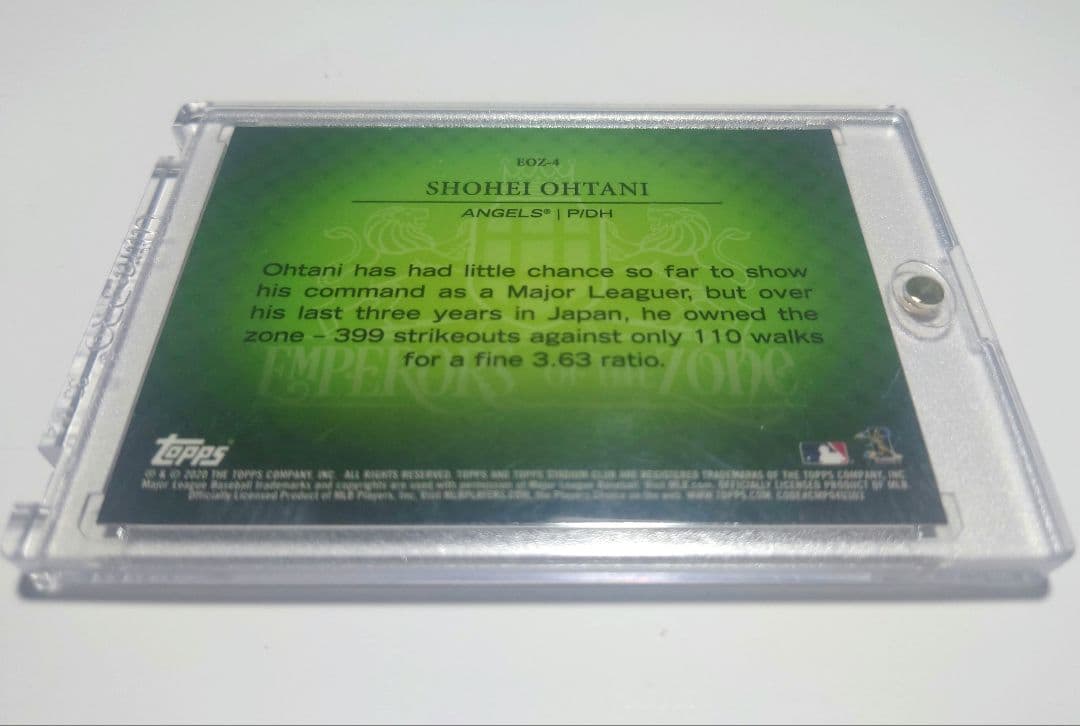 大谷翔平 2020 Emperors of the Zone Angels