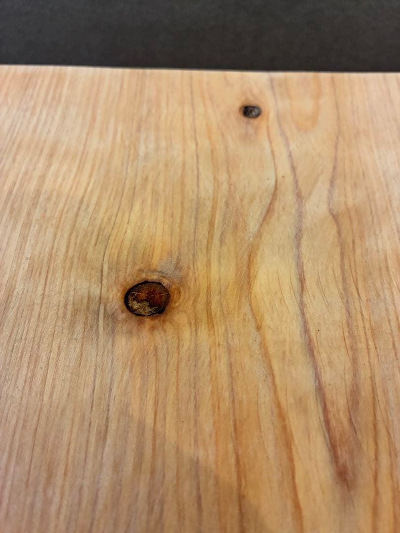 木の温もり。国産檜（ひのき）天然木ローテーブル　ハンドメイド・無垢一枚板