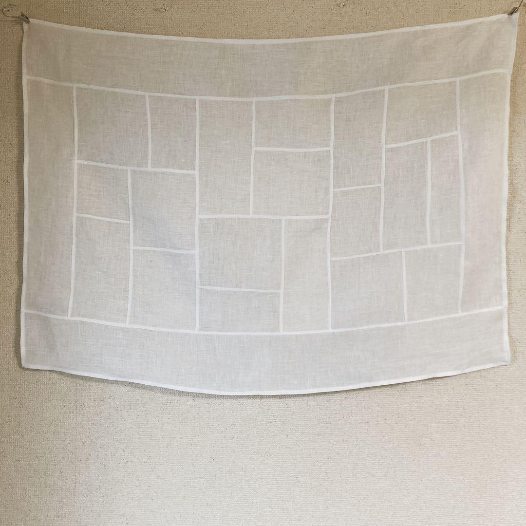 ポジャギ　85×60 ホワイトリネン　No.235