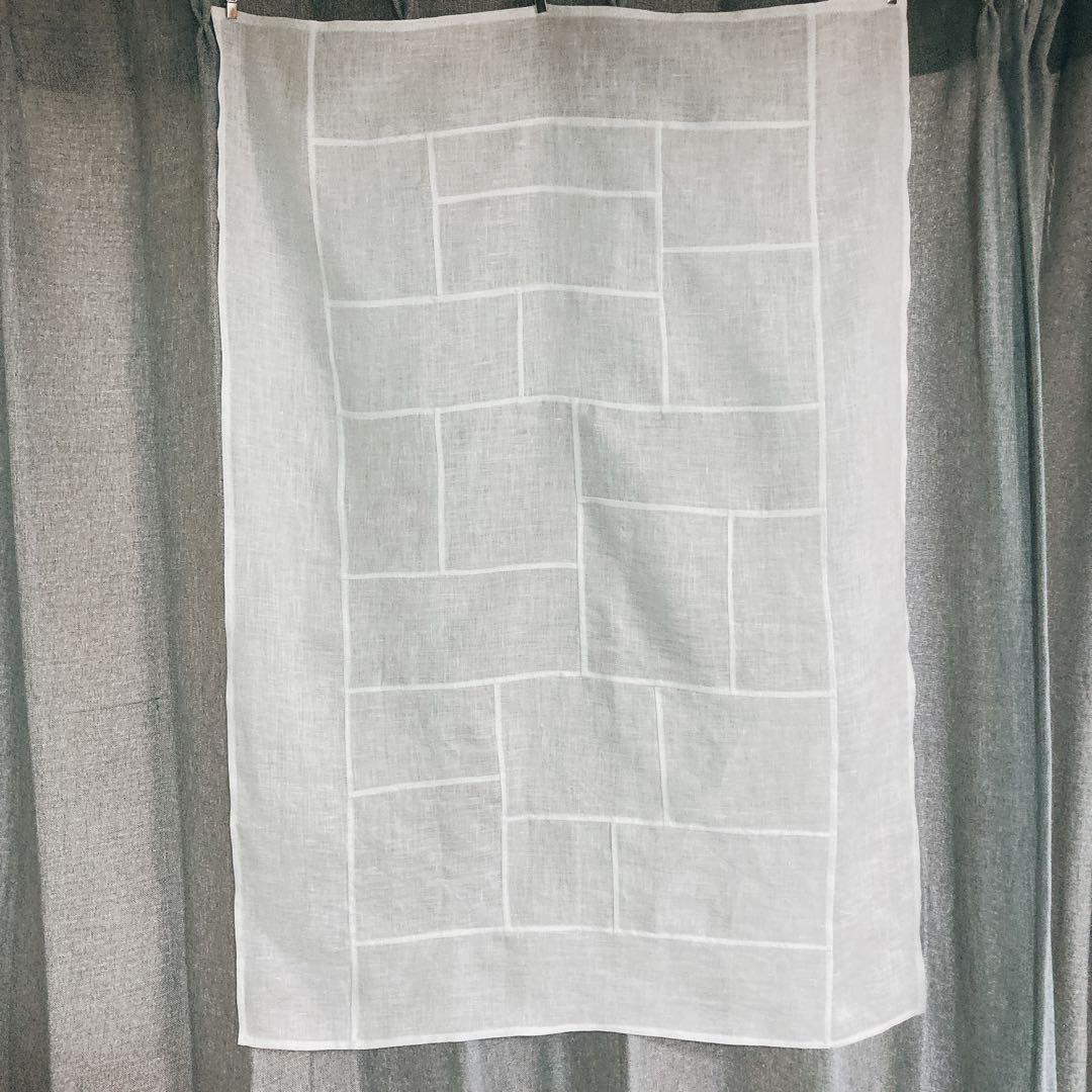 ポジャギ　85×60 ホワイトリネン　No.235