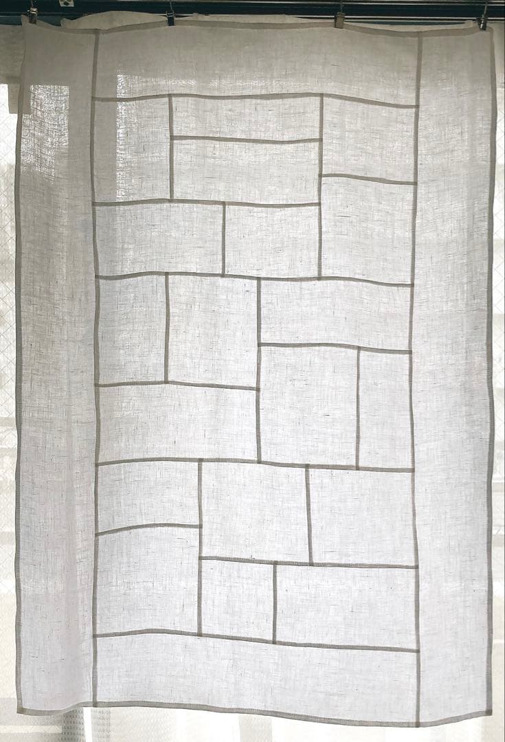 ポジャギ　85×60 ホワイトリネン　No.235