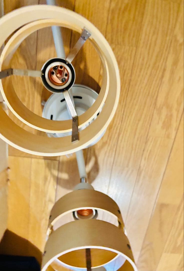 ニトリ　シーリングライト　Nウッドリング　4灯　照明器具