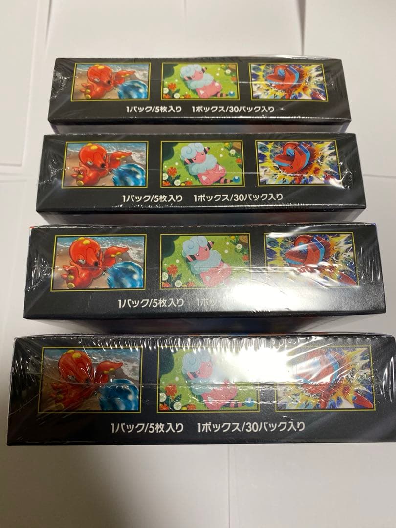 ポケモンカードゲームMEGA拡張パック「ニンジャスピナー」シュリンク付き4BOX