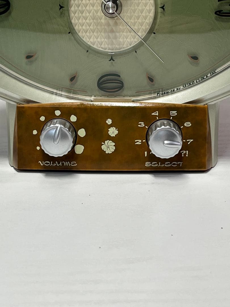 【希少】SEIKO セイコー カリビアーナ　目覚まし　置き時計 QM731B