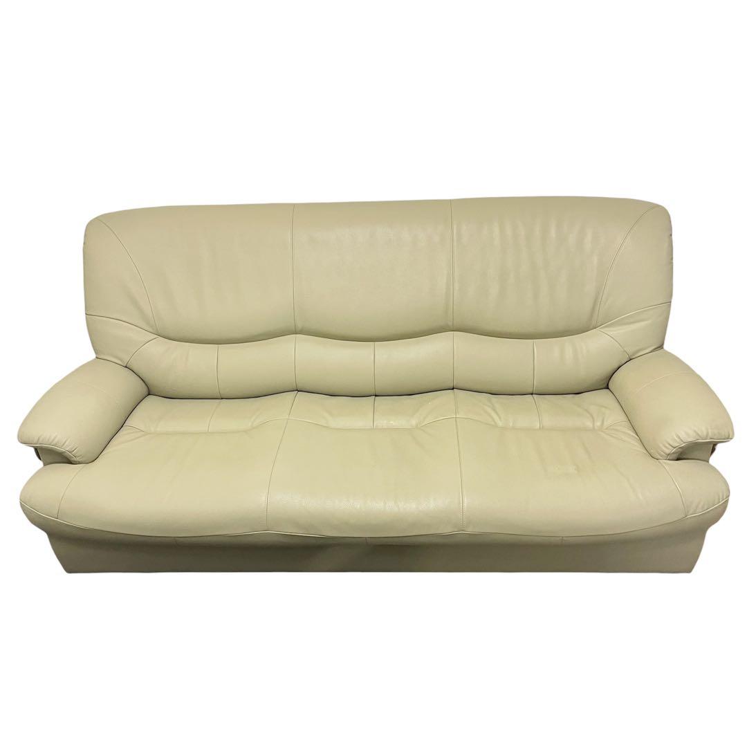 カリモク　チターノ　本革3人掛けソファ　karimoku