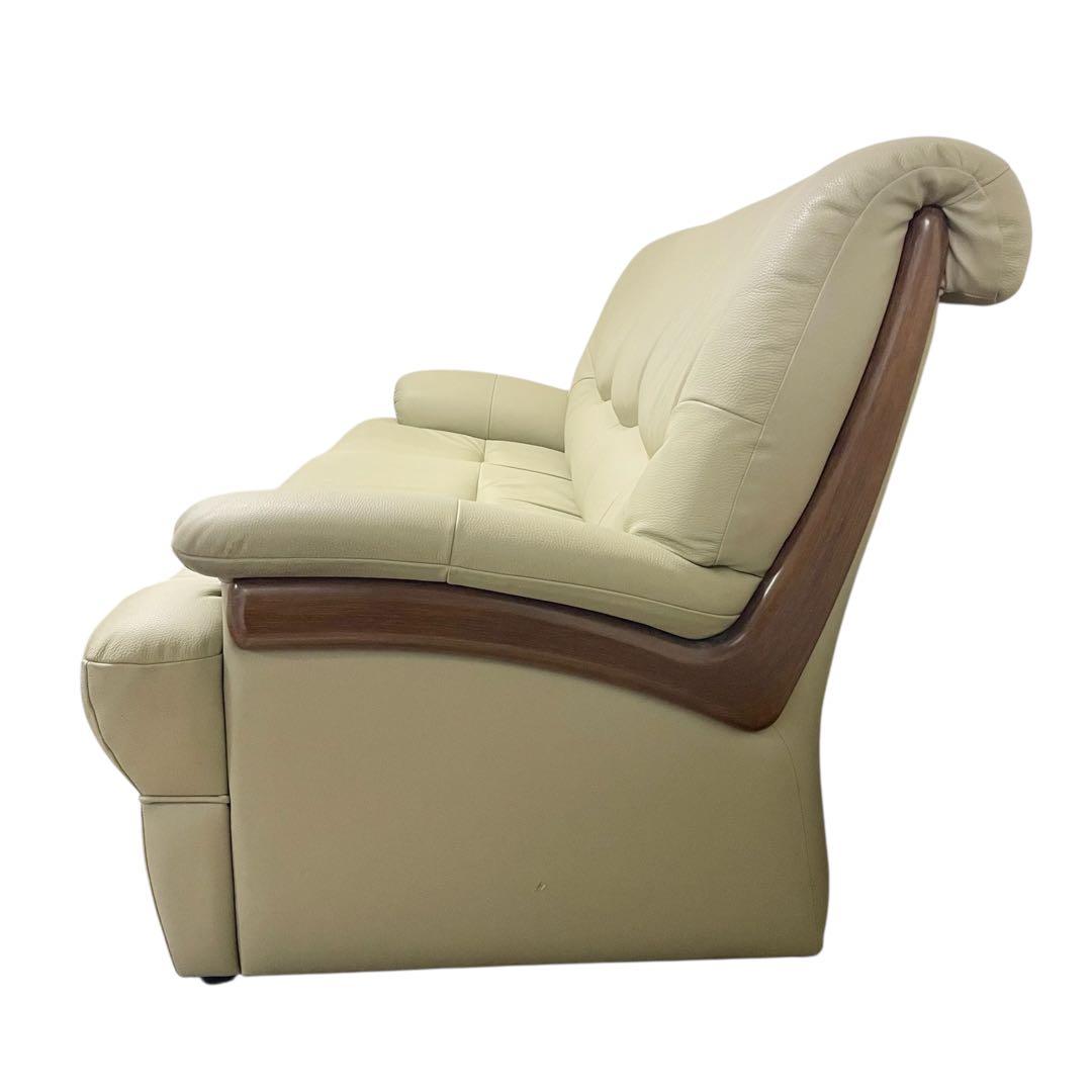 カリモク　チターノ　本革3人掛けソファ　karimoku