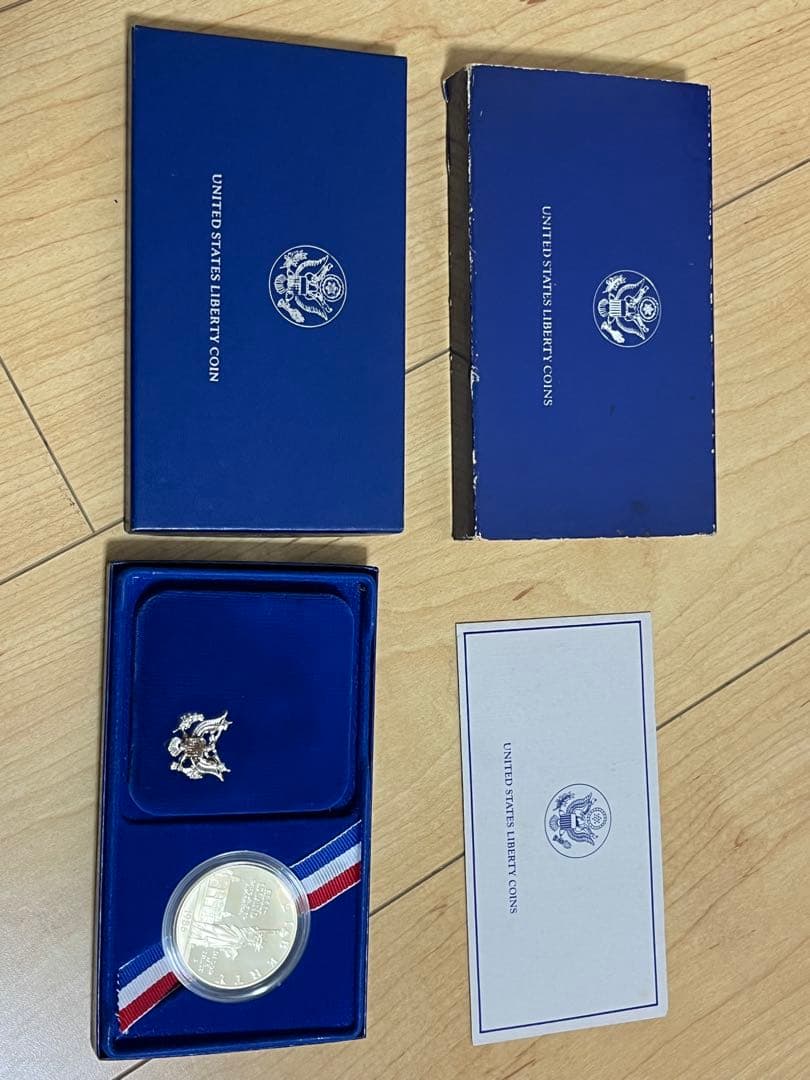 1986年自由の女神 　リバティ1ドル銀貨