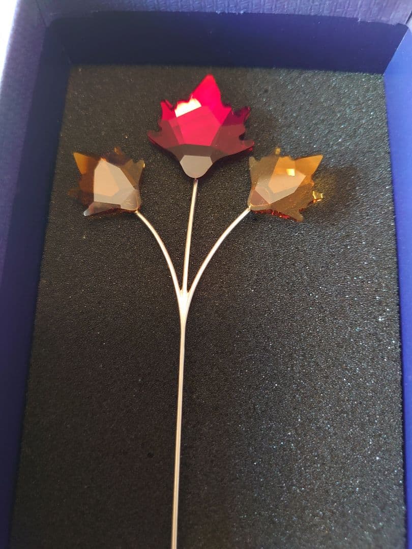 スワロフスキー ガーデンテイルズ　パンプキン　オータムリーフ2個セット