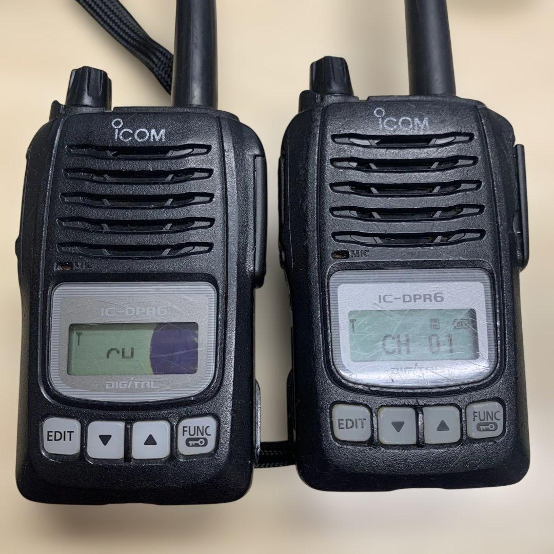 激安　アイコム　デジタル簡易無線　登録局　DPR6 5W 2台セット