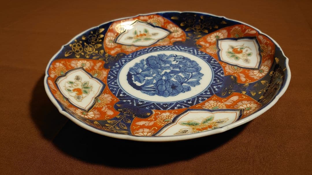 大聖寺伊万里　古伊万里　伊万里　菓子皿　鑑賞陶器　蔵出し　富貴長春　１客