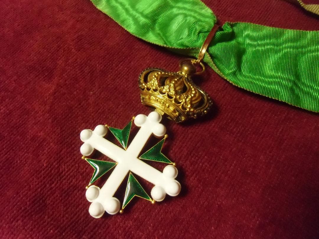 Ｉイタリア軍/王国＊聖マウリッツィオ ・ ラザロ騎士十字勲章（実物）