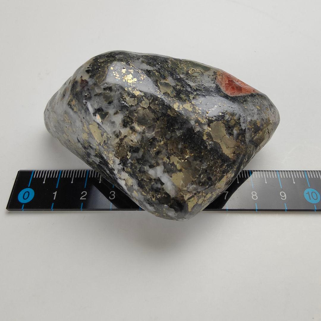 7.パイライトイントリプライト　ゴールデンインカローズ　鉱物　原石　天然石