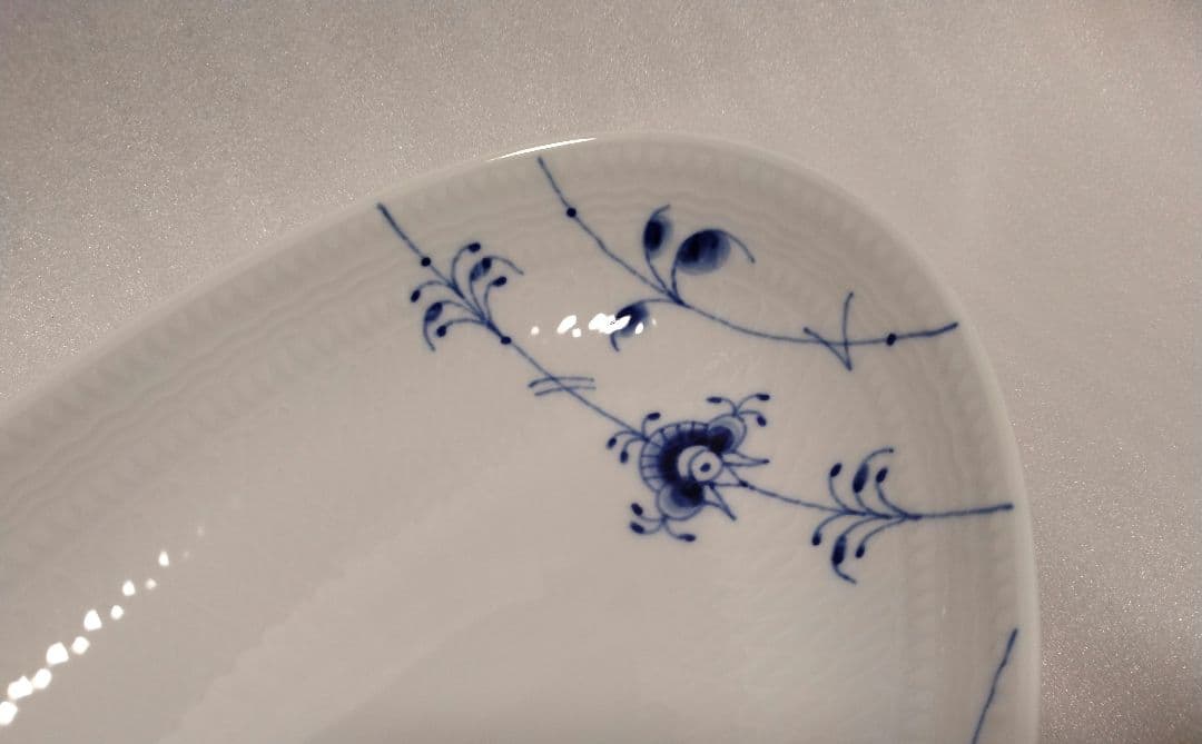 ロイヤルコペンハーゲン ブルーパルメッテ オーバルディッシュ 32cm プレート