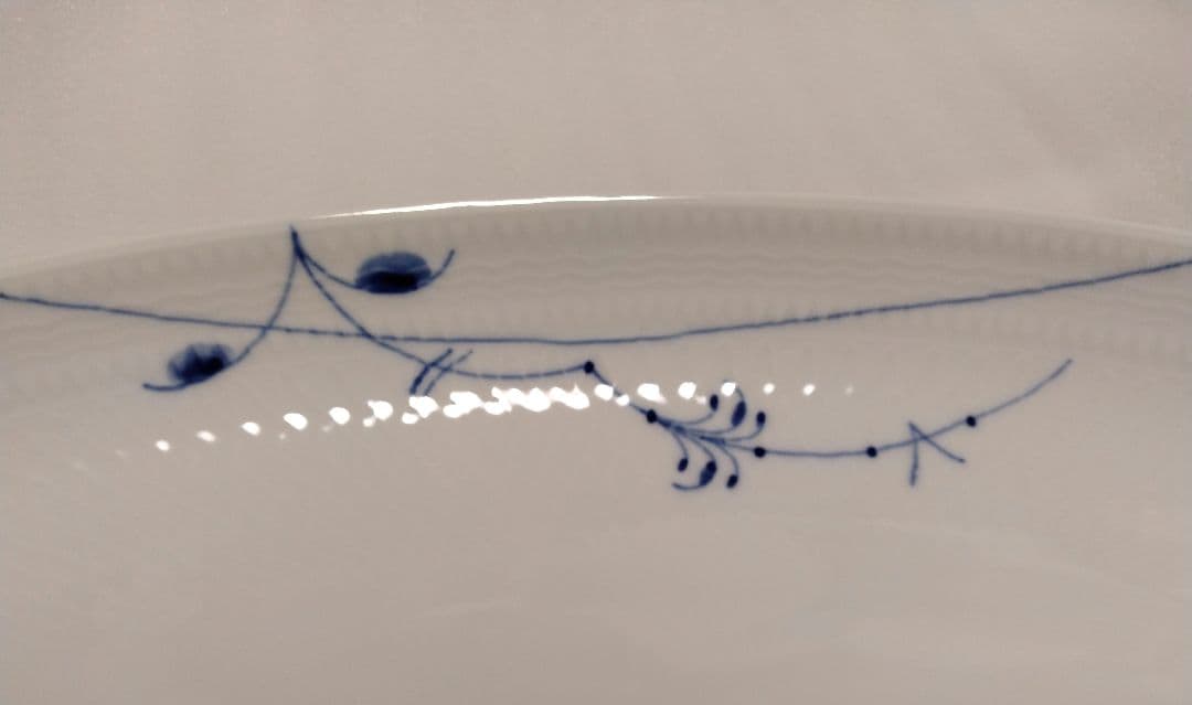 ロイヤルコペンハーゲン ブルーパルメッテ オーバルディッシュ 32cm プレート