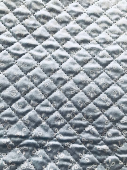 【オーダー】レッスンバッグ　リボン柄ブルー